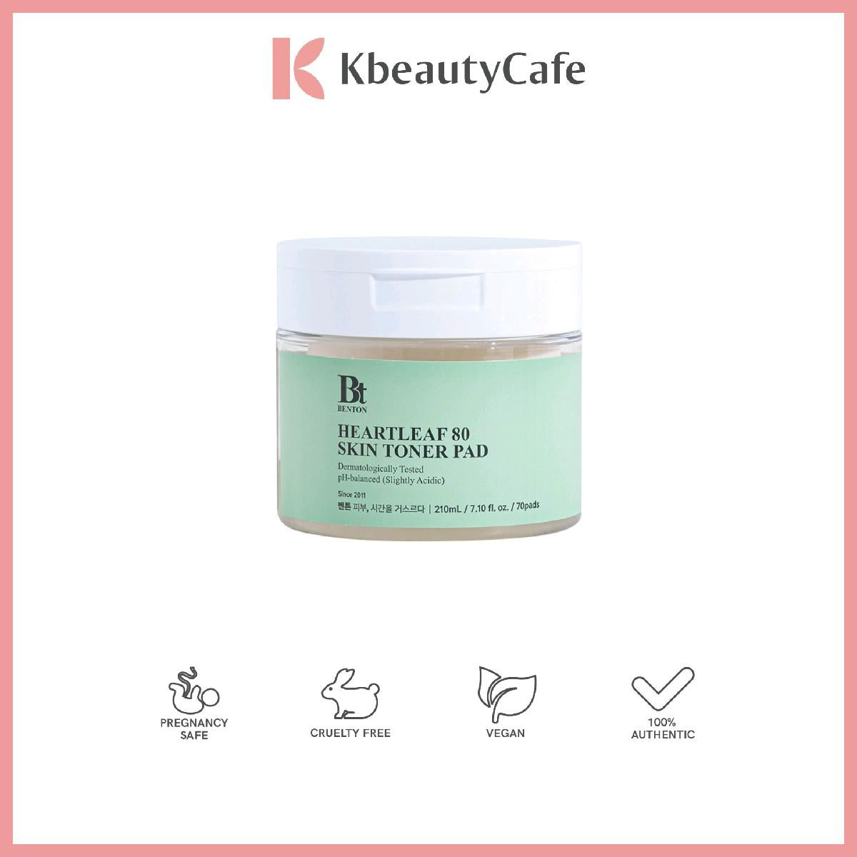 Benton Heartleaf 80 Skin Toner Pad / Benton Heartleaf Toner