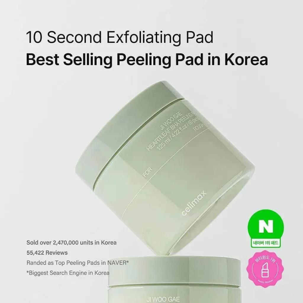 Celimax Ji Woo Gae Heartleaf BHA Peeling Pad (60ea)