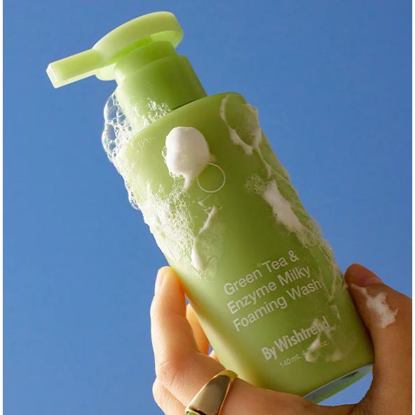By Wishtrend Green Tea & Enzyme Milky Foaming Wash