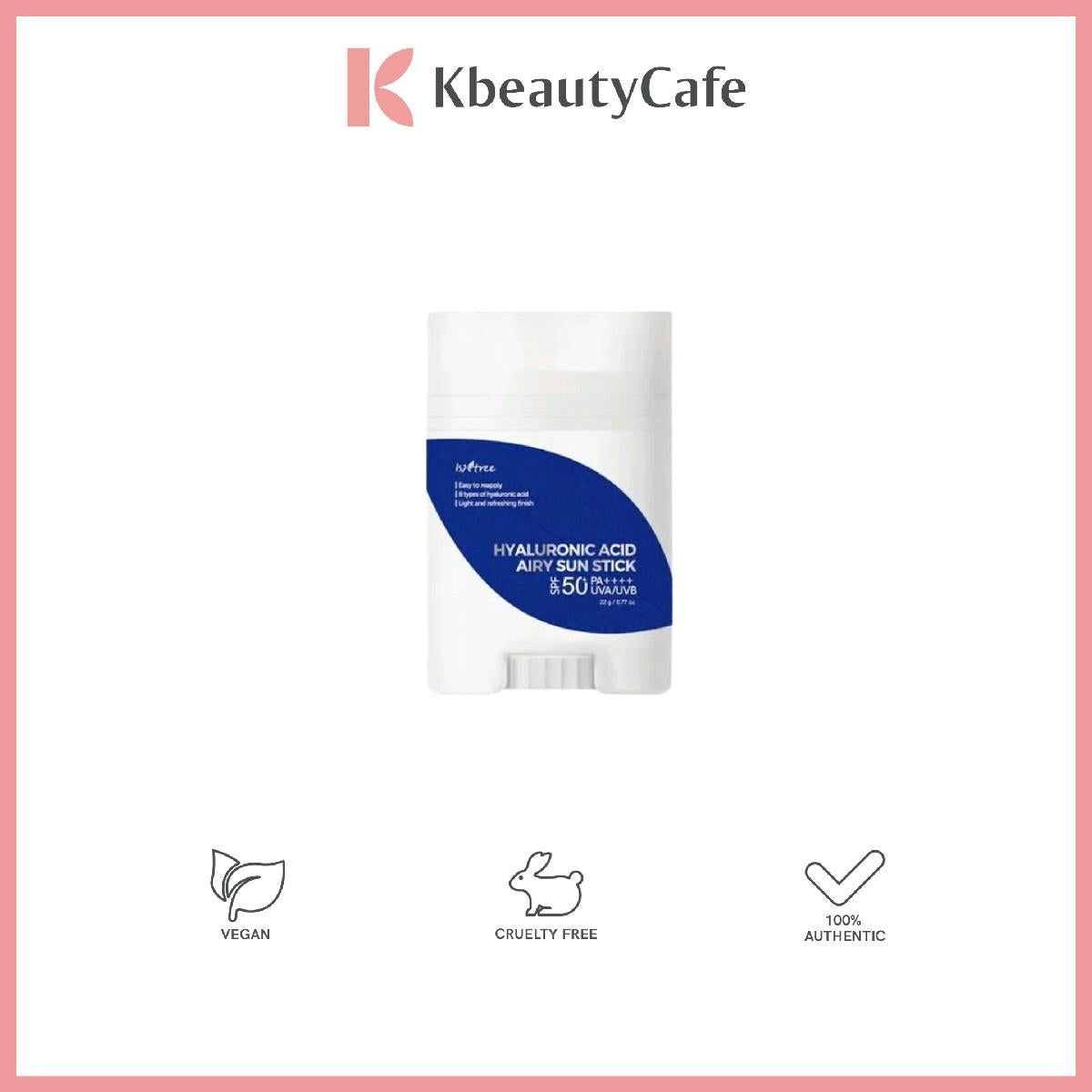 Isntree Hyaluronic Acid Airy Sun Stick or Watery Sun Gel (SPF 50+ PA++++)