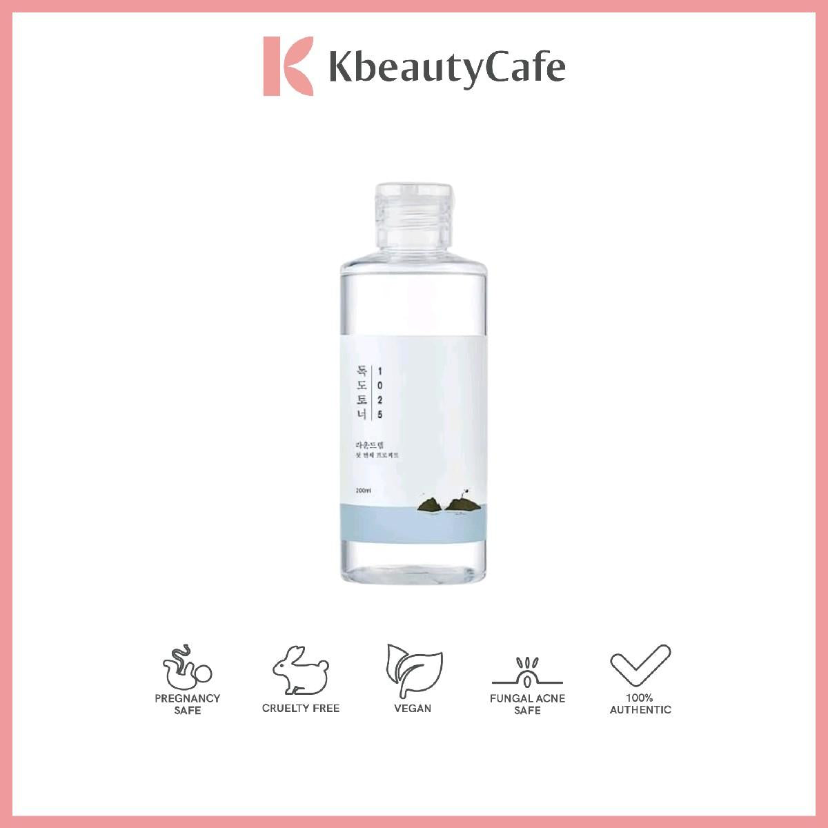 Round Lab Dokdo Toner (200ml/100ml) - Toner for Sensitive Skin - Hydrating, Controls Oil Production, Gentle Exfoliating Toner