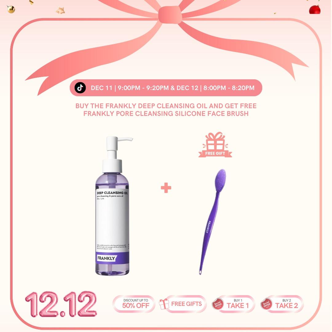 Frankly Deep Cleansing Oil – Makeup Remover & Pore Cleanser for Oily & Acne-Prone Skin