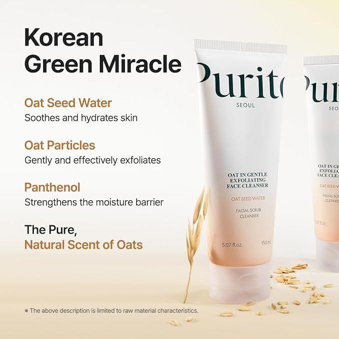 Purito Oat In Gentle Exfoliating Face Cleanser
