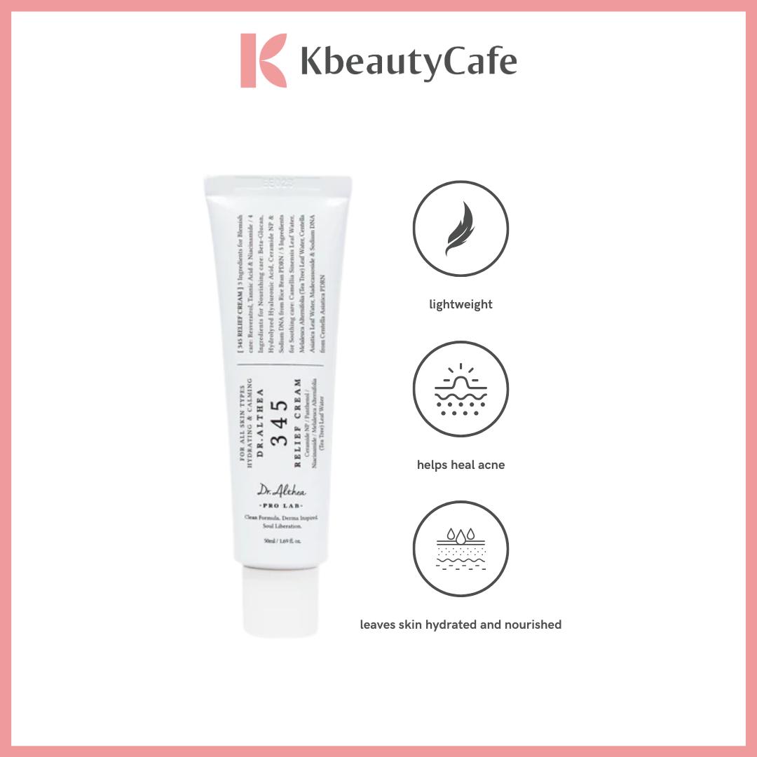 Dr. Althea 345 Relief Cream – Calming Moisturizer for Acne Redness & Sensitive Skin