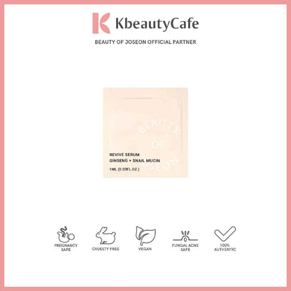 Beauty of Joseon Glow / Revive Serum / Dynasty Cream (Sachet Sample)