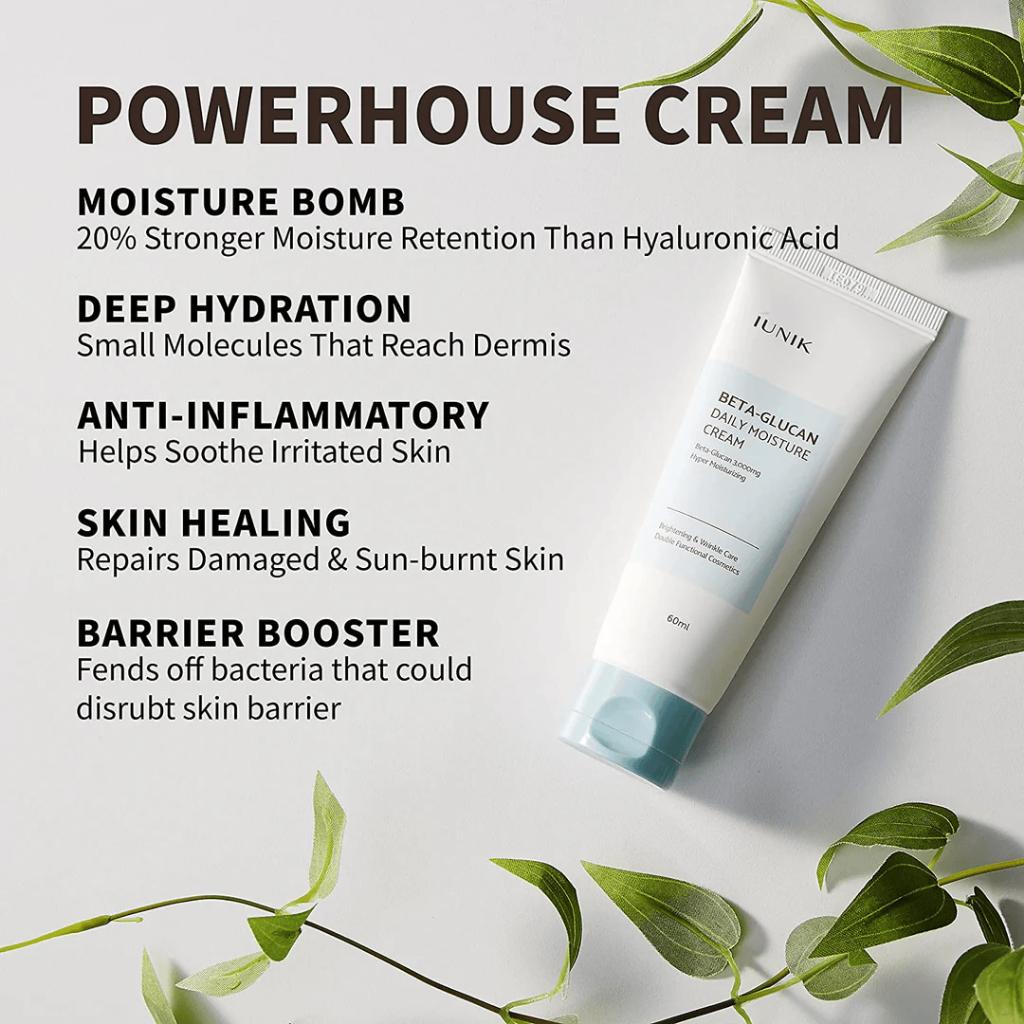 Iunik Beta Glucan Daily Moisture Cream 60ml
