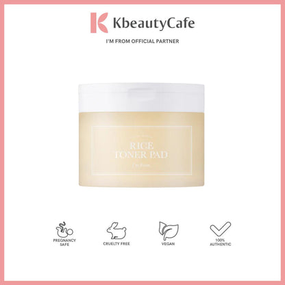 I'm from Rice Toner Pad (60 Pads) - For Skin Care