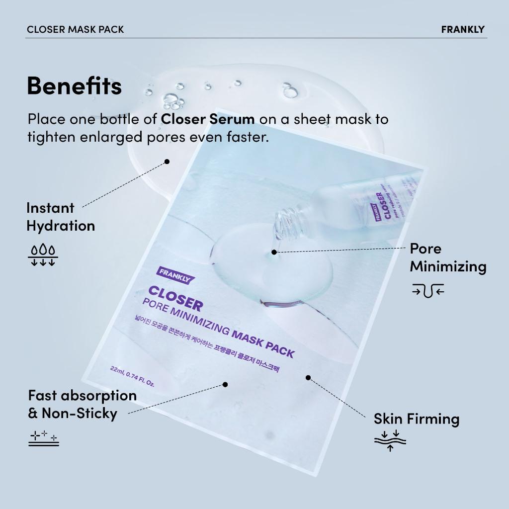 Frankly Closer Pore Minimizing Mask Pack