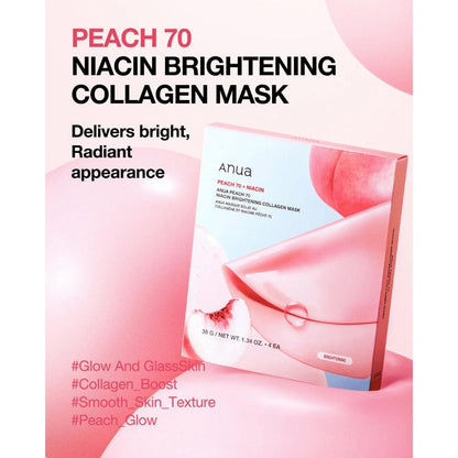 Anua Peach 70 Niacin Brightening Collagen Mask