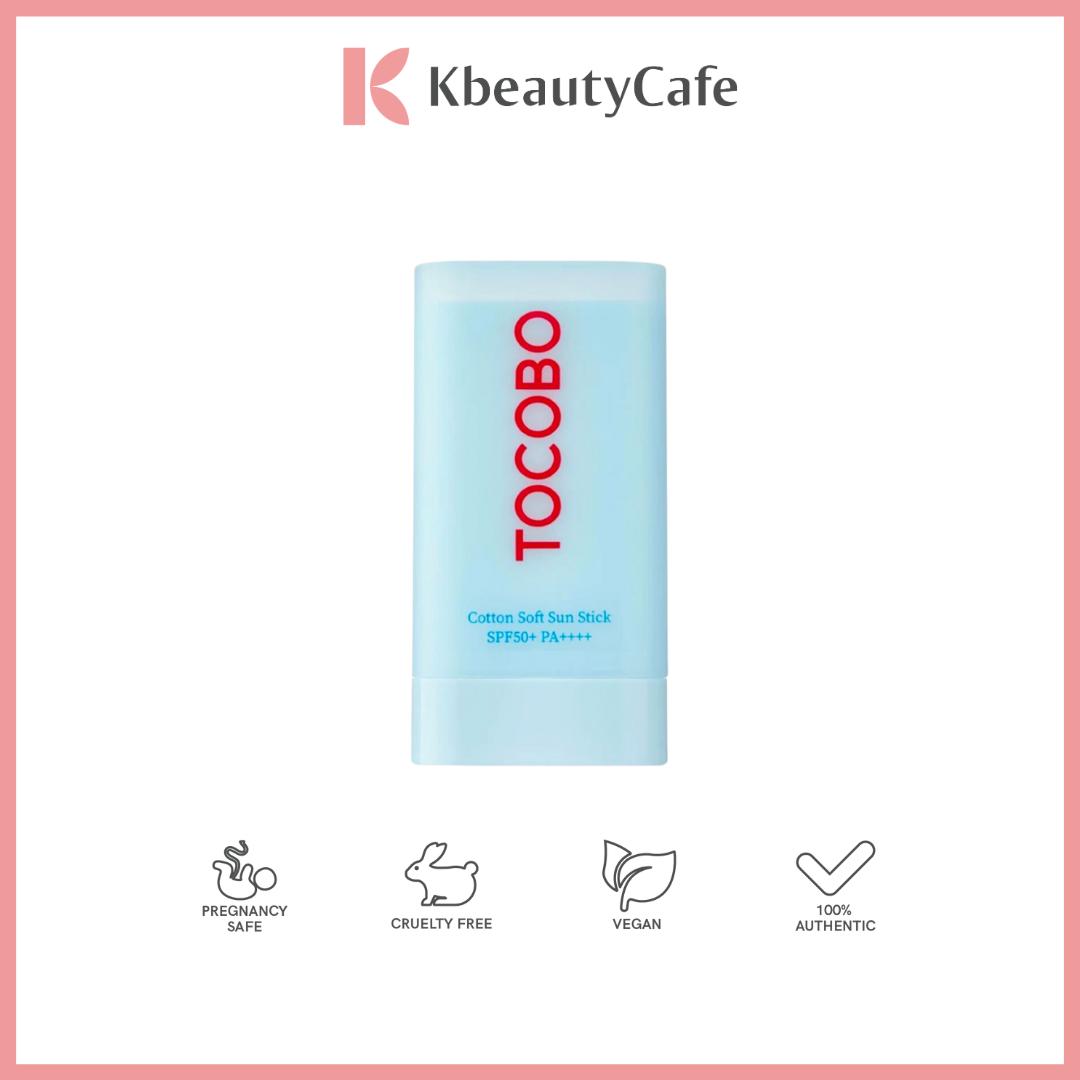 TOCOBO Cotton Soft Sun Stick - Lightweight, Matte Finish - With SPF 50+ PA++++ - Great for Oily Skin