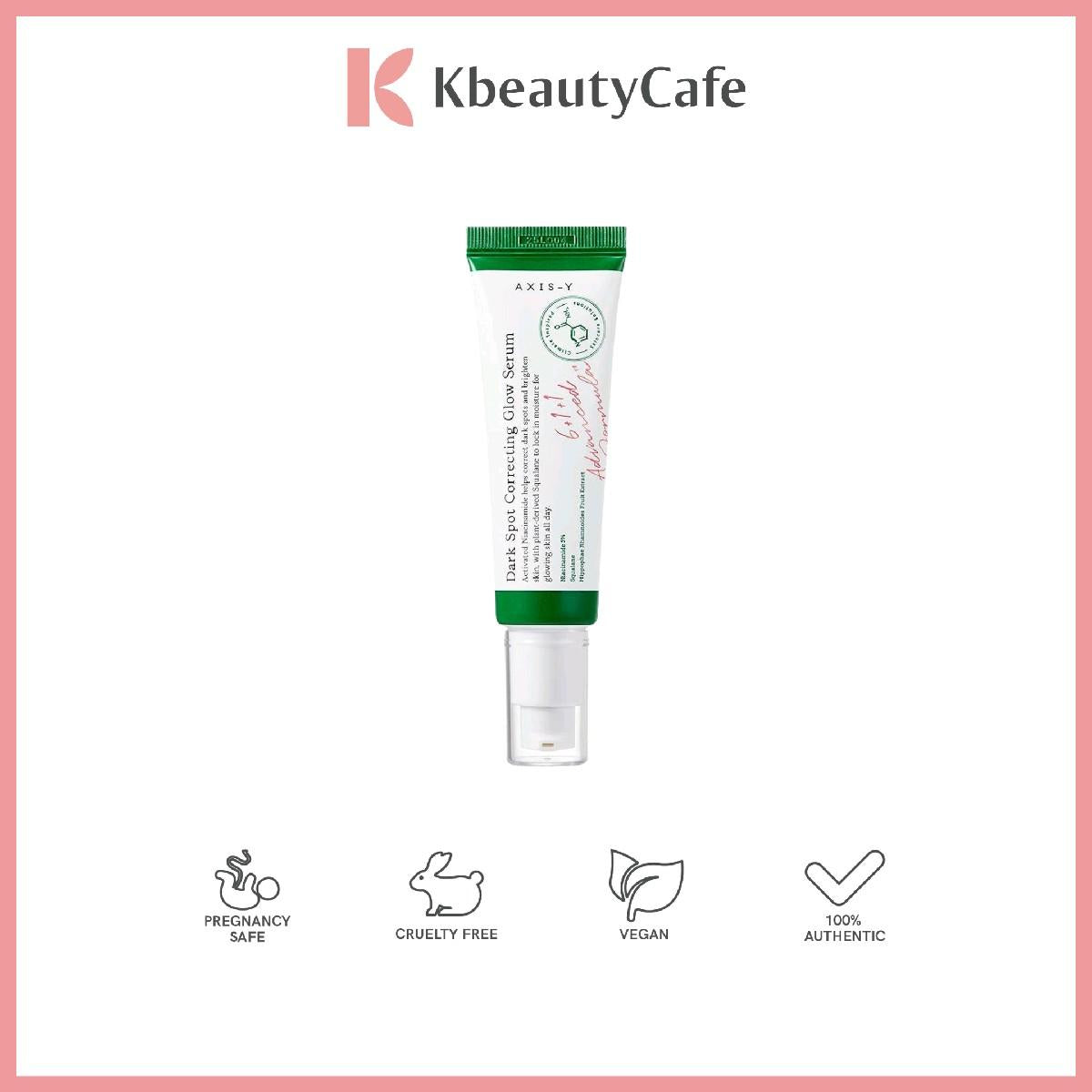 Axis-Y Dark Spot Glow Correcting Serum - with Niacinamide and Squalane - For Dark Spots, Controls Oil Production, and Minimizes Pores