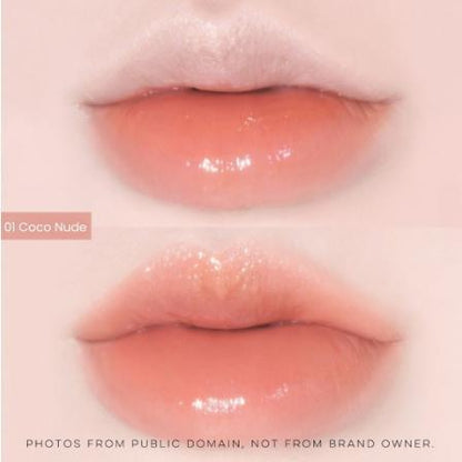 Romand Glasting Melting Balm - Korean Lip Balm for Smooth and Moisturized Lips - MLBB, Highly-Pigmented