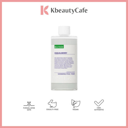 Eqqualberry Swimming Pool Toner – Gentle Exfoliating Toner for Sensitive & Acne-Prone Skin