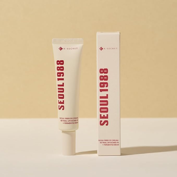 K-Secret Seoul 1988 Eye Cream : Retinal Liposome 4% + Fermented Bean - Anti-Aging & Fine Lines Korean Firming Eye Cream