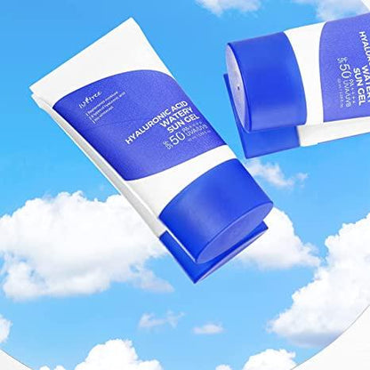 Isntree Hyaluronic Acid Watery Sun Gel - Sunscreen for Oily Skin - Lightweight, No White Cast, Non-Greasy