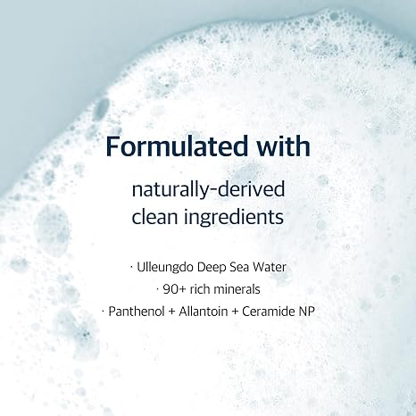 Round Lab Dokdo Cleanser 150 ml | 240 ml - Gentle Foam Cleanser for Sensitive Skin - Hydrating and Soothing