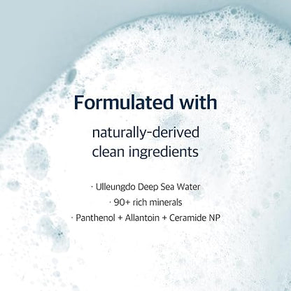 Round Lab Dokdo Cleanser 150 ml | 240 ml - Gentle Foam Cleanser for Sensitive Skin - Hydrating and Soothing