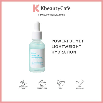 Frankly Heyday Deep Hydrating Serum - Serum for Dry Skin - Deeply Hydrates, Repairs, Plumps, Brightens