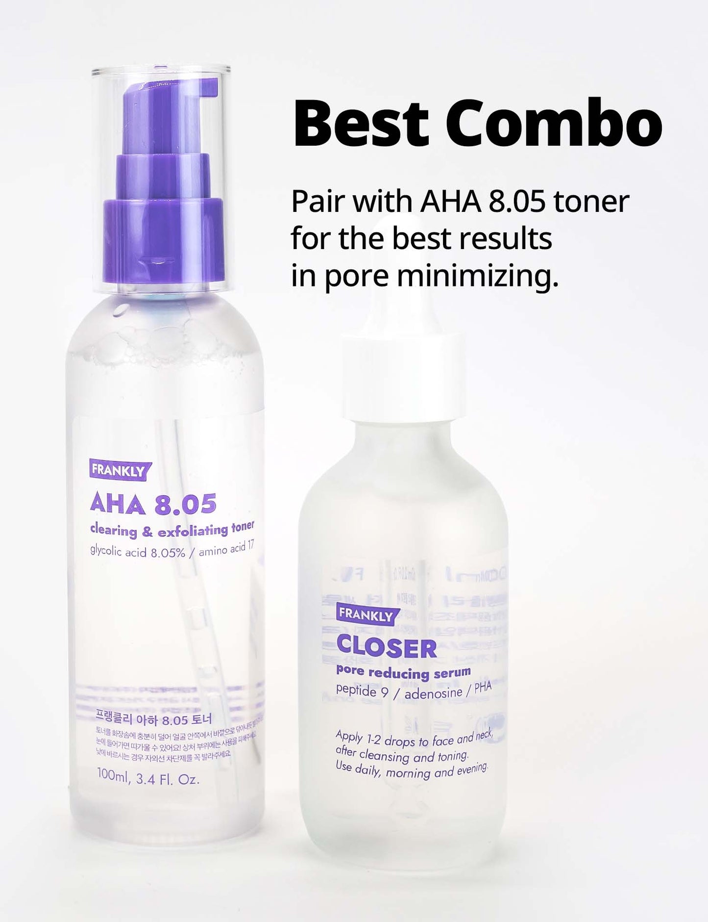Frankly Closer Pore Reducing Serum - Pore Minimizer and Anti-aging - 9 Kinds of Peptides