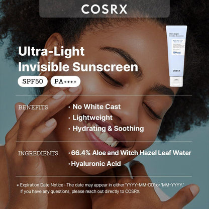 Cosrx Ultra-Light Invisible Sunscreen 50ml