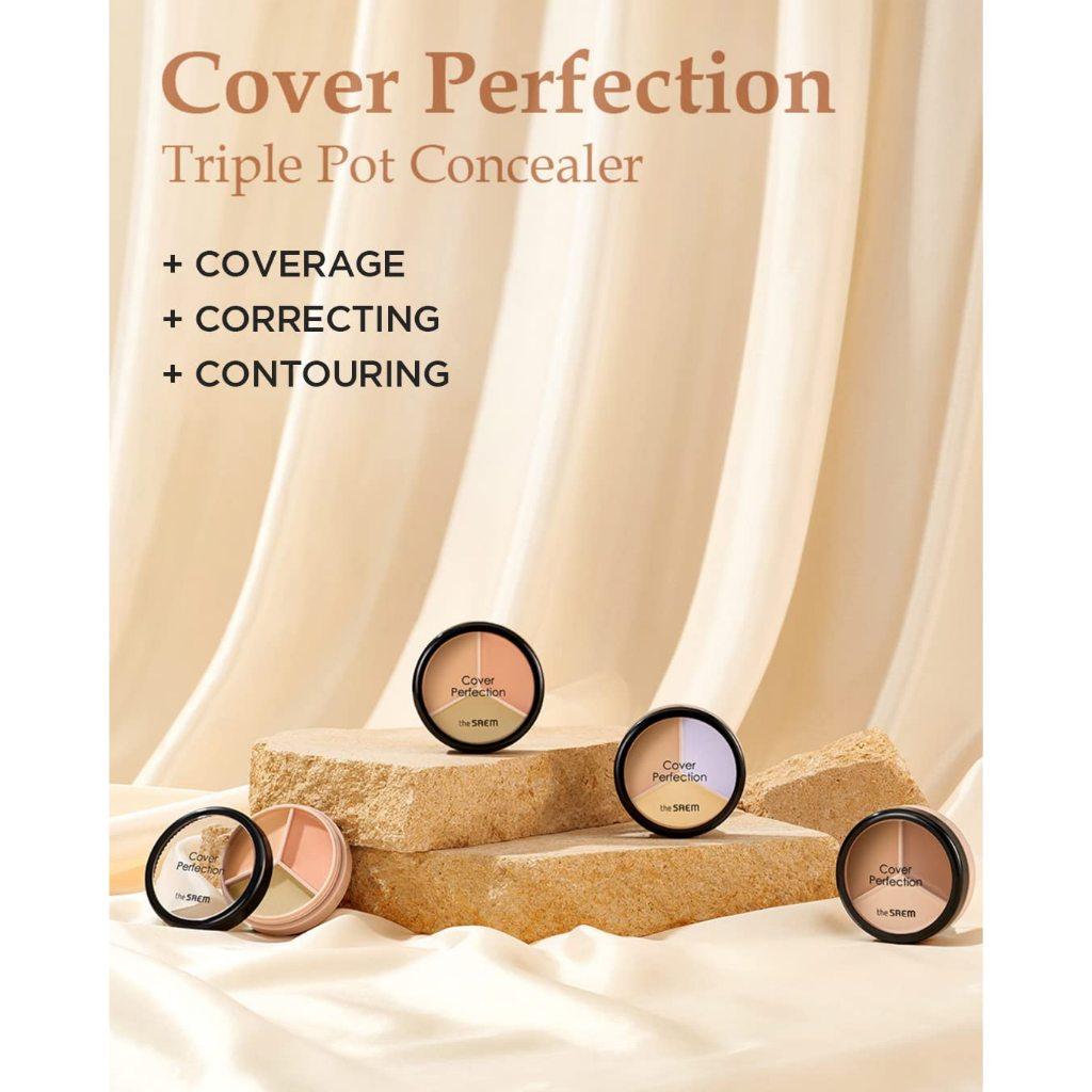 The SAEM Cover Perfection Triple Pot Concealer
