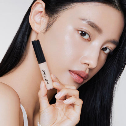 THE SAEM Cover Perfection Tip Concealer - Liquid Multi-Use Concealer, Full Coverage Makeup for Acne Dark Spots Dark Circles Hyperpigmentation and Blemishes