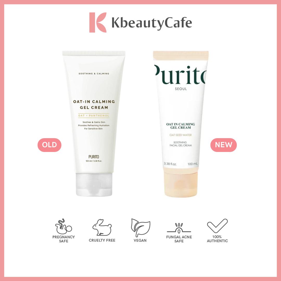 Purito Oat-In Calming Gel Cream – Lightweight Barrier Repair Korean Moisturizer for Sensitive Skin
