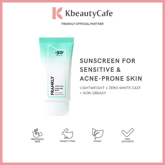 Frankly Cicahae Sun - Soothing Sunscreen For All Skin Types - Lightweight, Non-Greasy, Zero White Cast