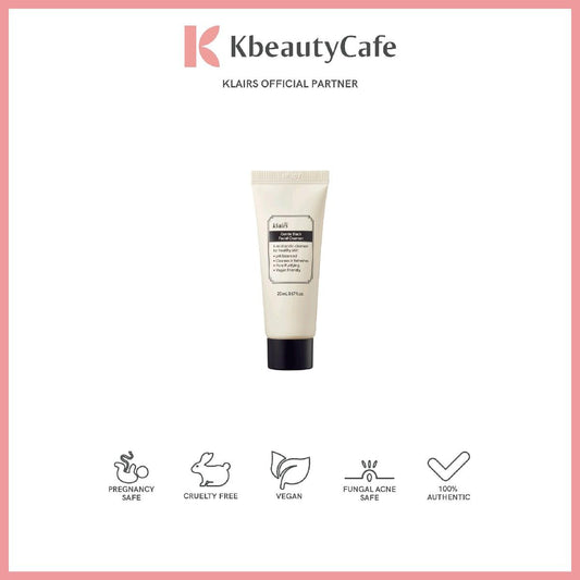 Dear, Klairs Gentle Black Facial Cleanser 20 mL Mini
