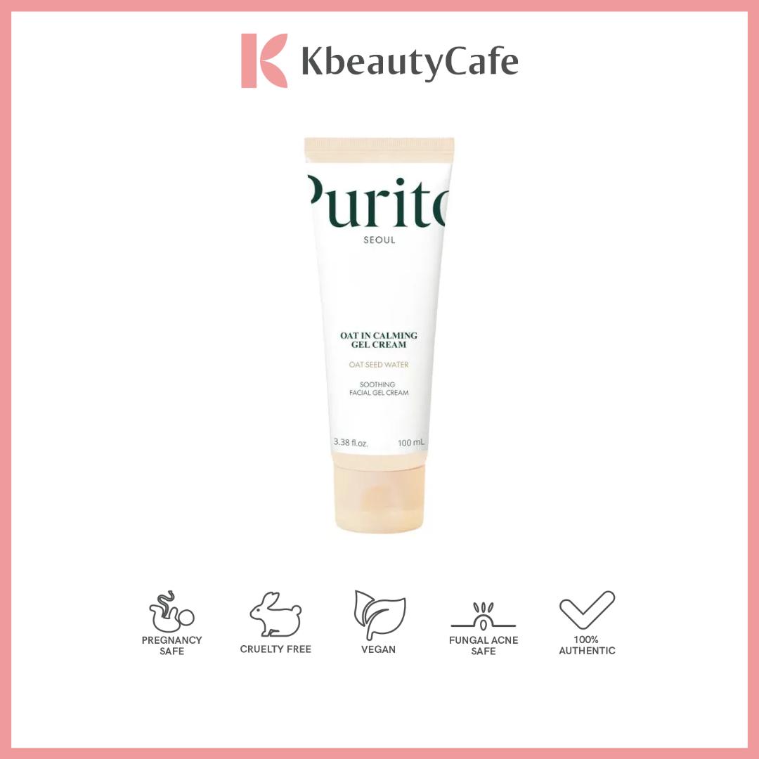 Purito Oat-In Calming Gel Cream – Lightweight Barrier Repair Korean Moisturizer for Sensitive Skin