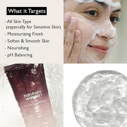 Haruharu Wonder Black Rice Triple AHA Gentle Cleansing Gel