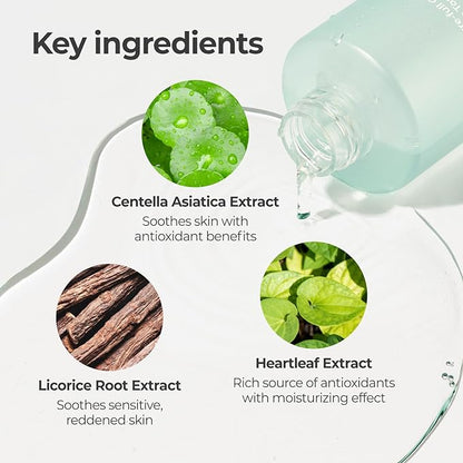 Numbuzin No.1 Pure-Full Calming Herb Toner - Toner for Acne-Prone and Sensitive Skin - Clears Acne, Soothes Irritation
