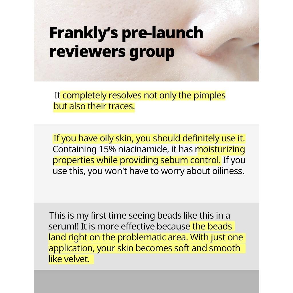 Frankly Niacinamide 15% + Zinc Beads Serum – Oil Control & Acne Marks for Uneven Skin Tone