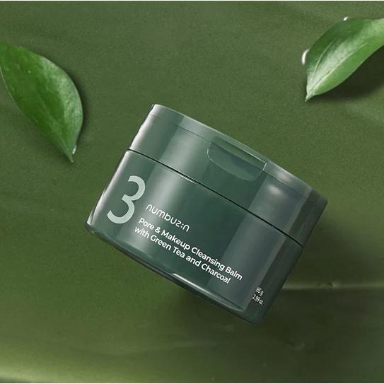 Numbuzin No.3 Pore & Makeup Cleansing Balm with Green Tea and Charcoal
