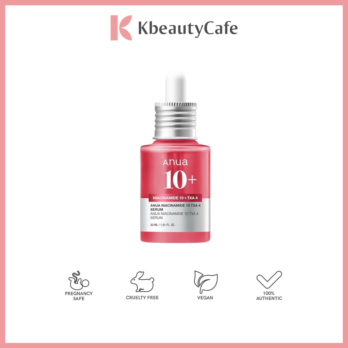Anua Niacinamide 10% + TXA 4% Dark Spot Serum – Brightening for Acne Marks & Uneven Skin Tone