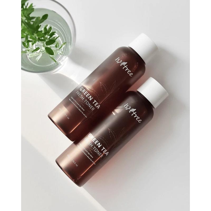 Isntree Green Tea Fresh Toner - Regulates Sebum Production, Soothes, and Heals Acne - Toner For Oily or Acne-Prone Skin