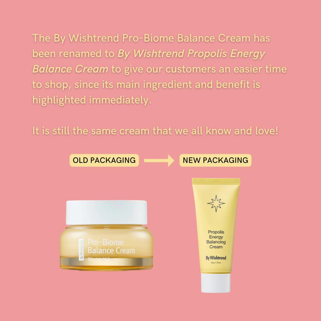 By Wishtrend Propolis Energy Balance Cream (previously called Pro-Biome Balance Cream)