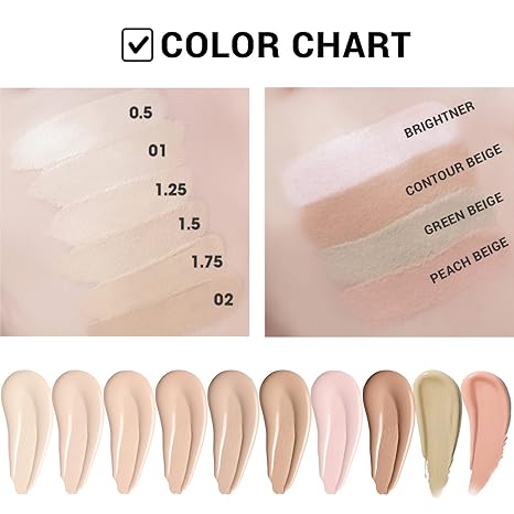 THE SAEM Cover Perfection Tip Concealer - Liquid Multi-Use Concealer, Full Coverage Makeup for Acne Dark Spots Dark Circles Hyperpigmentation and Blemishes