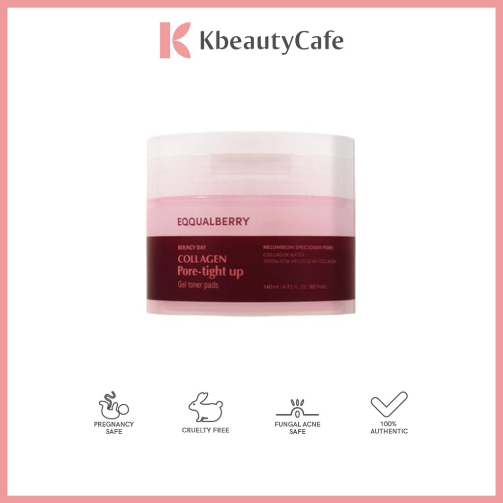 Eqqualberry Collagen Pore-Tight Up Gel Toner Pads (60 Pads)