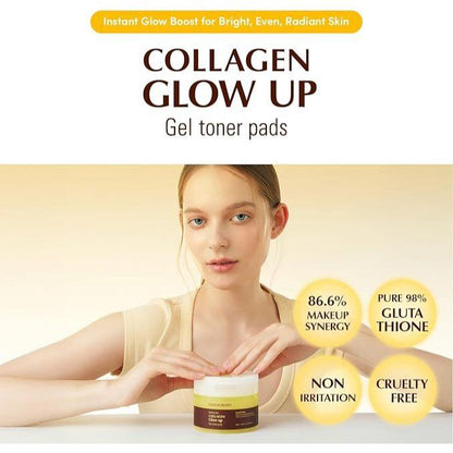 Eqqualberry Collagen Glow Up Gel Toner Pads (60 Pads)