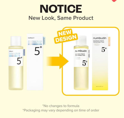 No.5+ Glutathione Vitamin Concentrated Toner