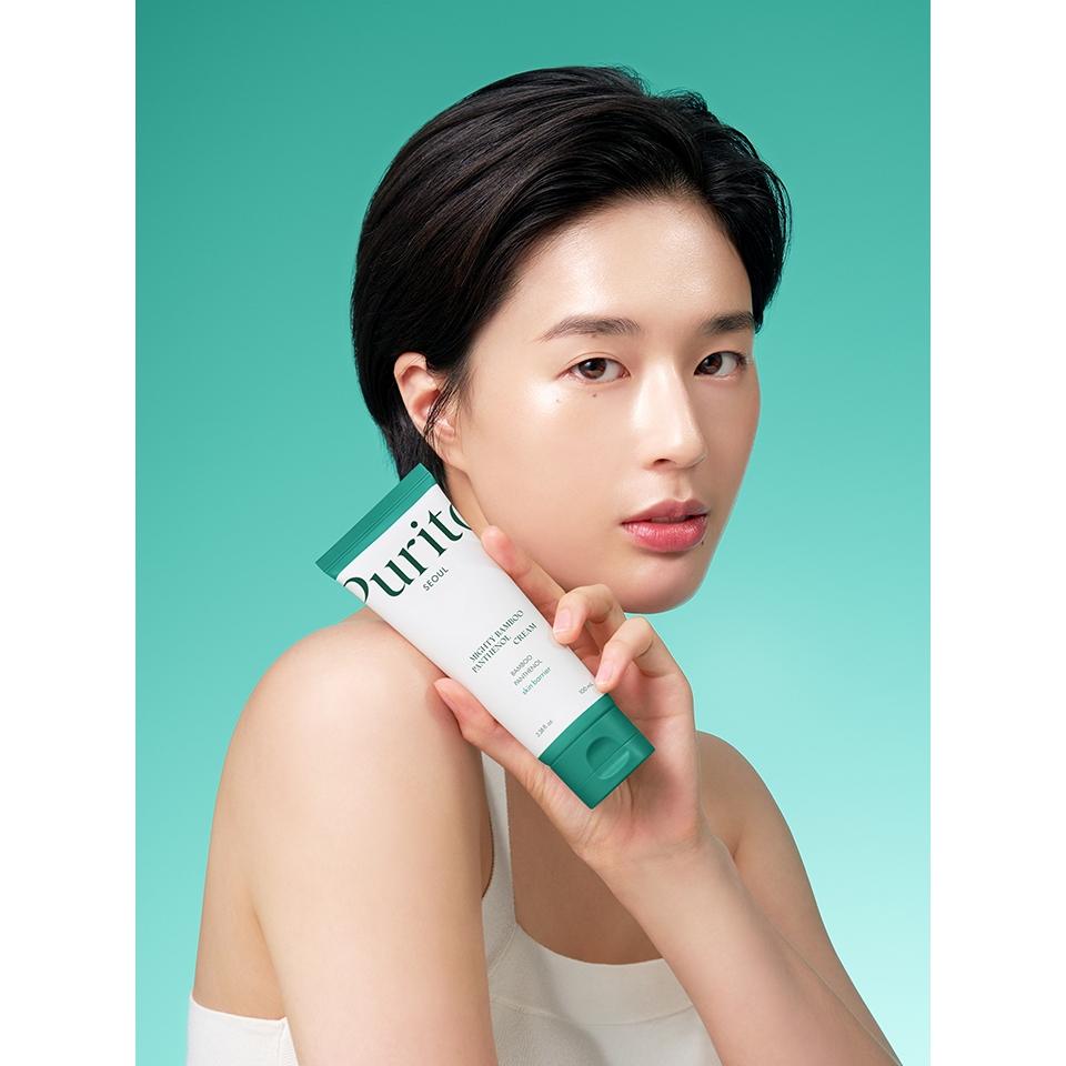 Purito Mighty Bamboo Panthenol Cream – Barrier Repair Lightweight Korean Moisturizer