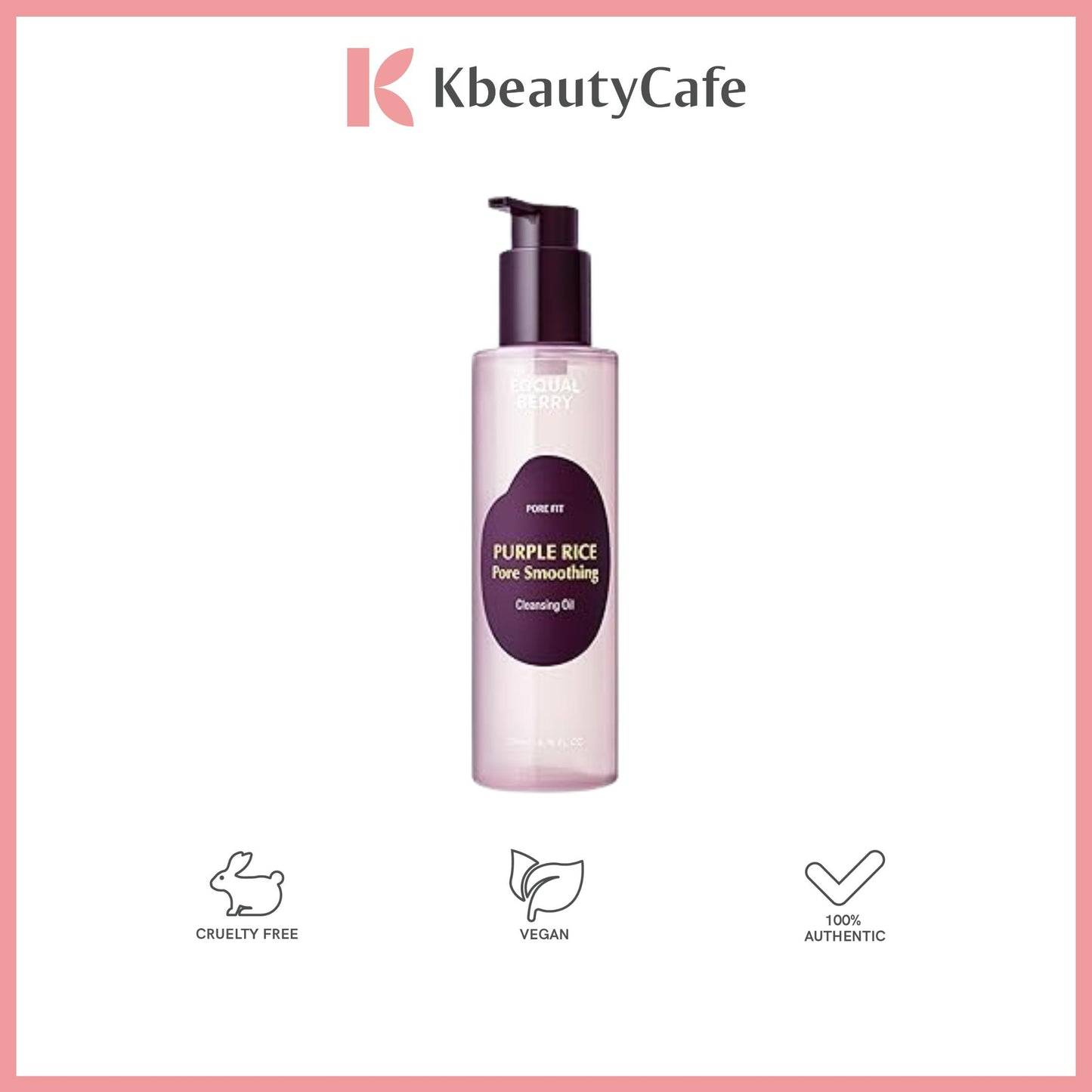 Eqqualberry Purple Rice Pore Smoothing Cleansing Oil