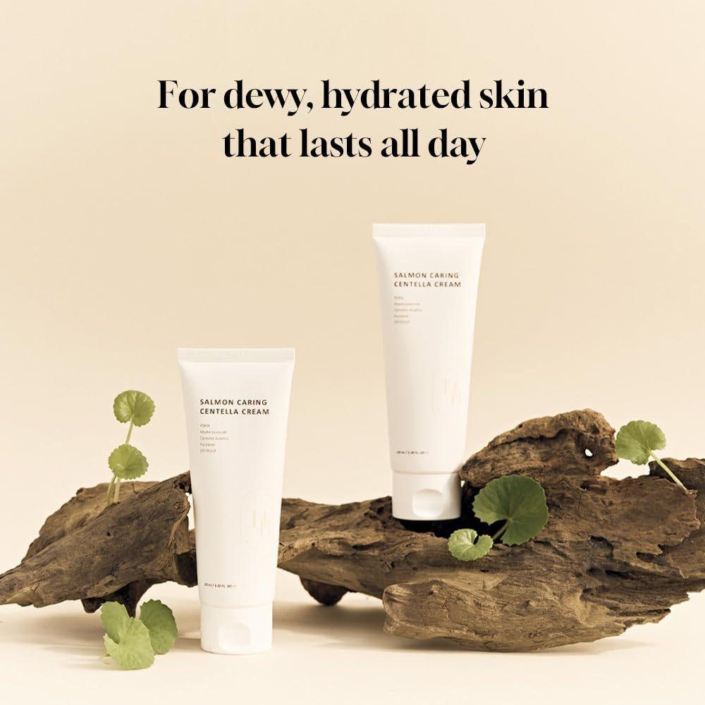 Heveblue Salmon Caring Centella Cream 100ml – PDRN Barrier Repair & Firming Moisturizer