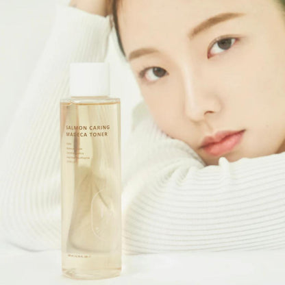 Heveblue Salmon Caring Centella Toner 200ml – PDRN Barrier Repair & Firming Care Toner