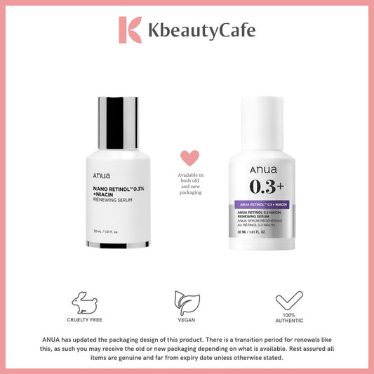 Anua Nano Retinol 0.3% + Niacin Renewing Serum