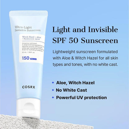 Cosrx Ultra-Light Invisible Sunscreen 50ml