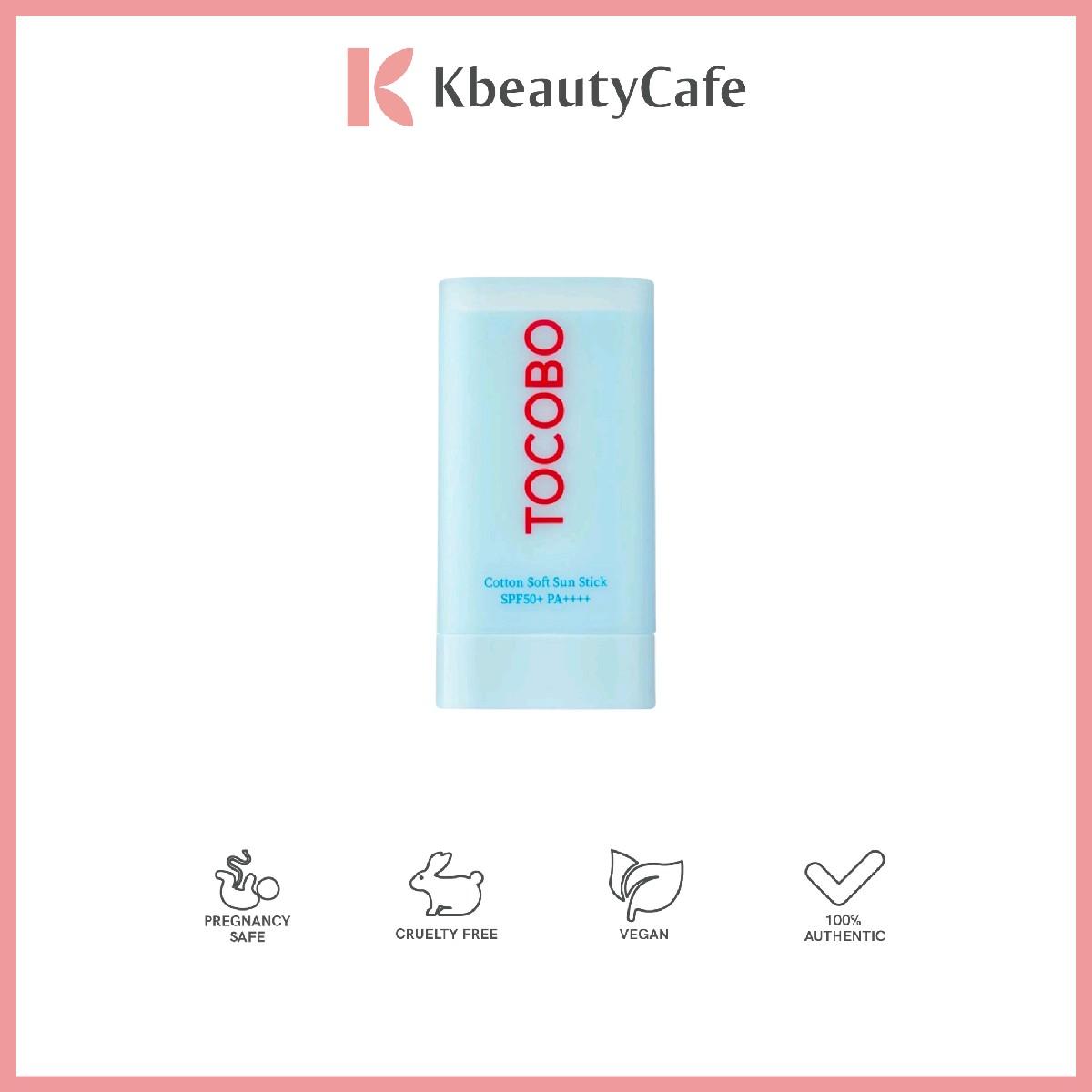 TOCOBO Cotton Soft Sun Stick - Lightweight, Matte Finish - With SPF 50+ PA++++ - Great for Oily Skin