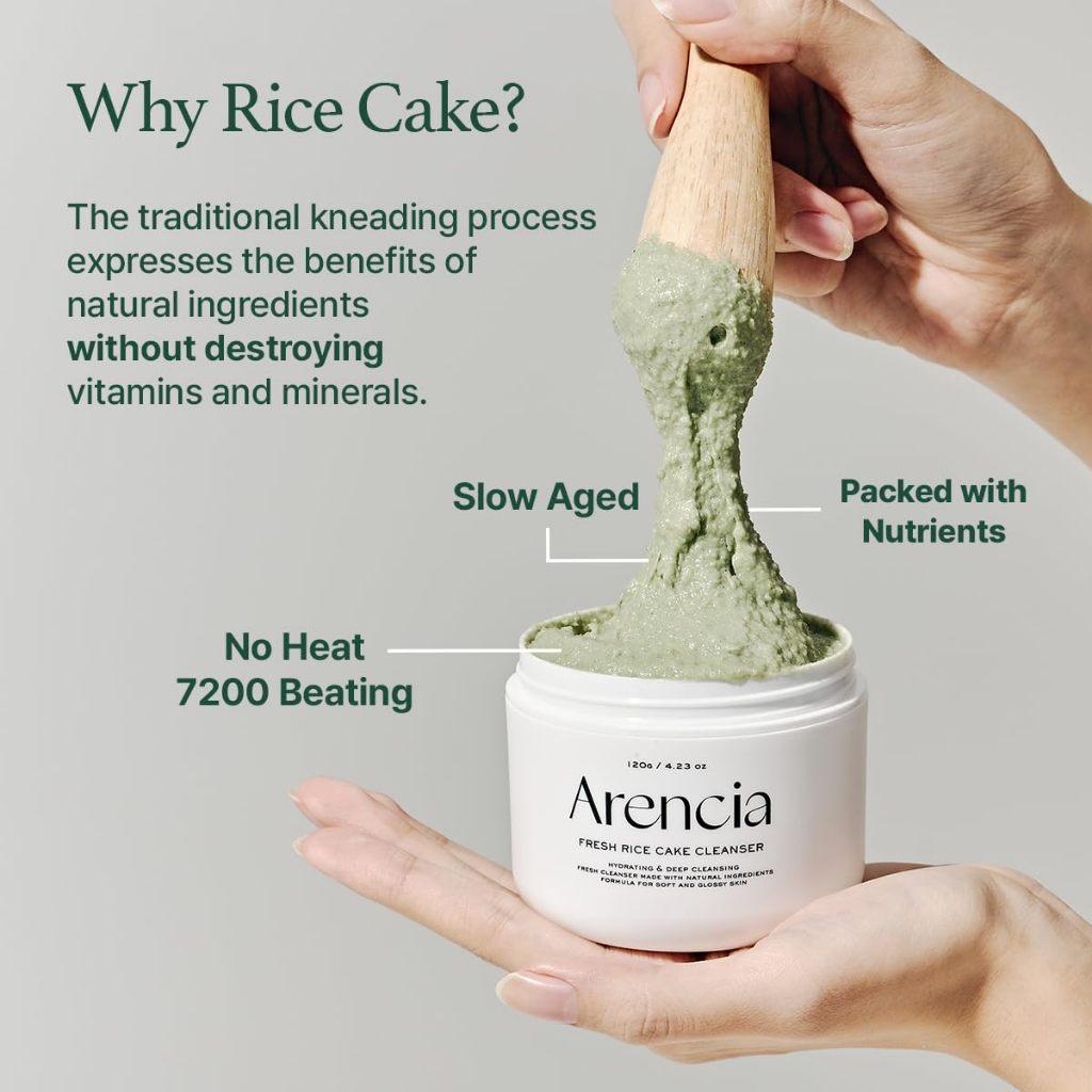 Arencia Fresh Green Cleanser - Deep Pore Rice Cleanser for Oily & Acne-Prone Skin