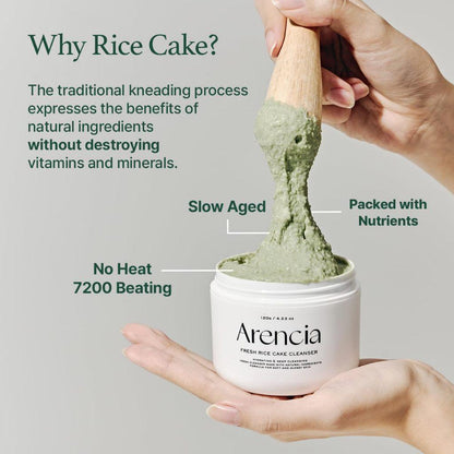 Arencia Fresh Green Cleanser - Deep Pore Rice Cleanser for Oily & Acne-Prone Skin